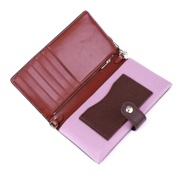 NWT Coach Leather Compact Wallet in Jasmine $195 - Picture 8 of 9